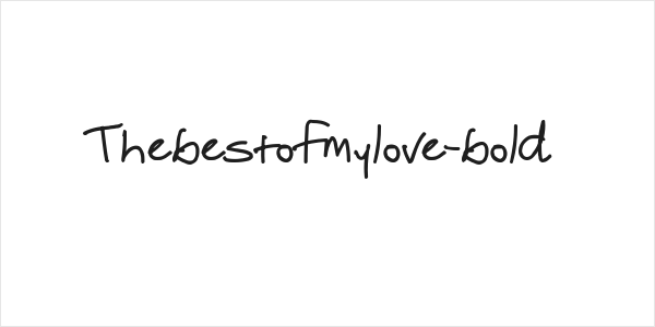 Thebestofmylove-bold Logo
