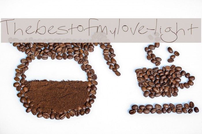 Thebestofmylove-light Font examples