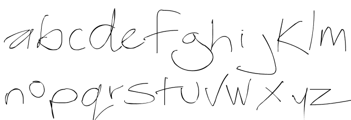Thebestofmylove-light Font LOWERCASE