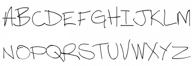 Thebestofmylove-regular Font Litere mari
