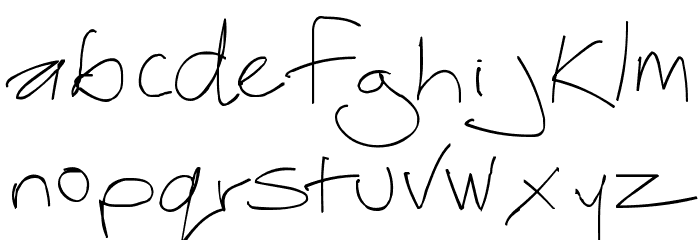 Thebestofmylove-regular Font LOWERCASE