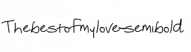 Thebestofmylove-semibold  baixar fontes gratis