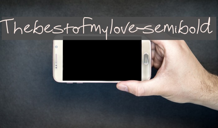 Thebestofmylove-semibold Font examples