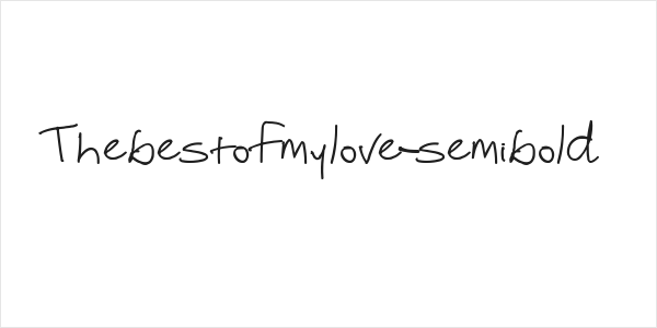Thebestofmylove-semibold Logo
