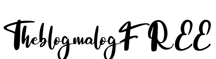 TheblogmalogFREE  Frei Schriftart Herunterladen