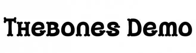 Thebones Demo  les polices de caractères gratuit télécharger