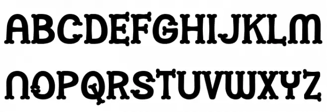 Thebones Demo Шрифта ВЕРХНИЙ