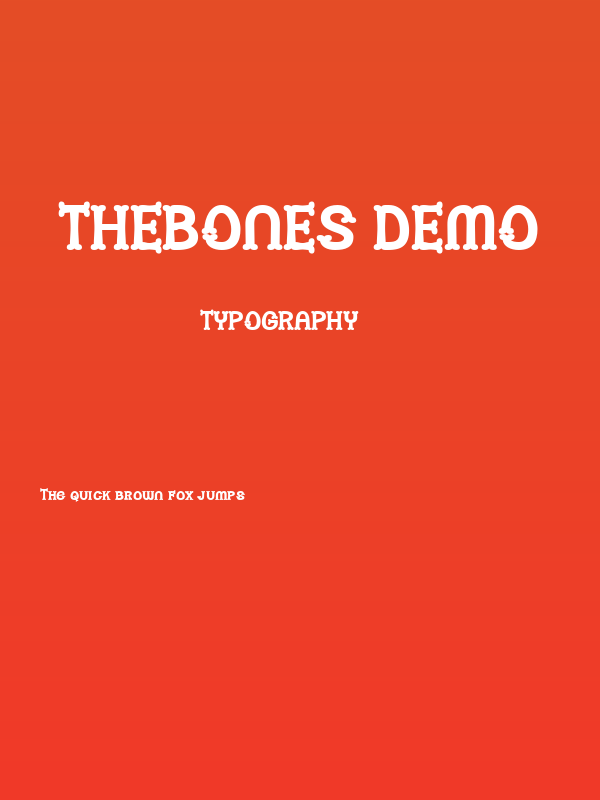 Thebones Demo Poster