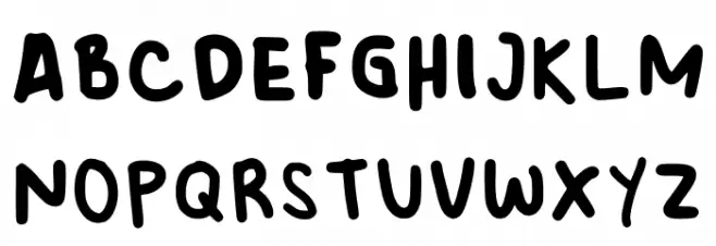 Thebrowncheese Regular フォント 大文字