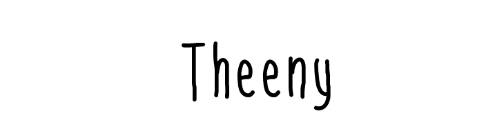 Theeny  baixar fontes gratis