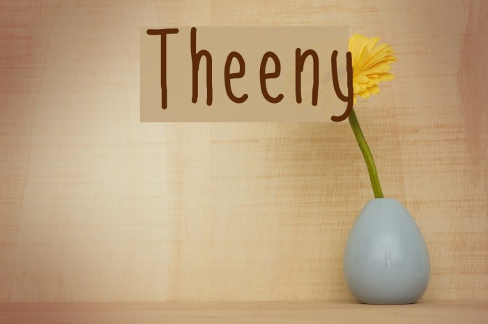 Theeny Font examples