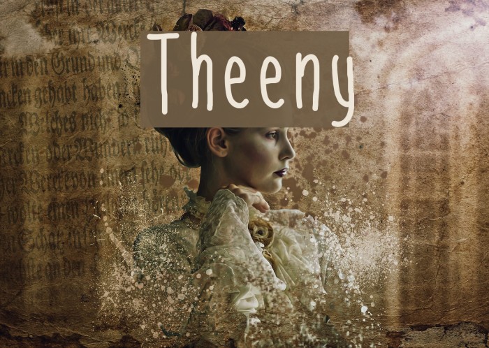 Theeny Font examples