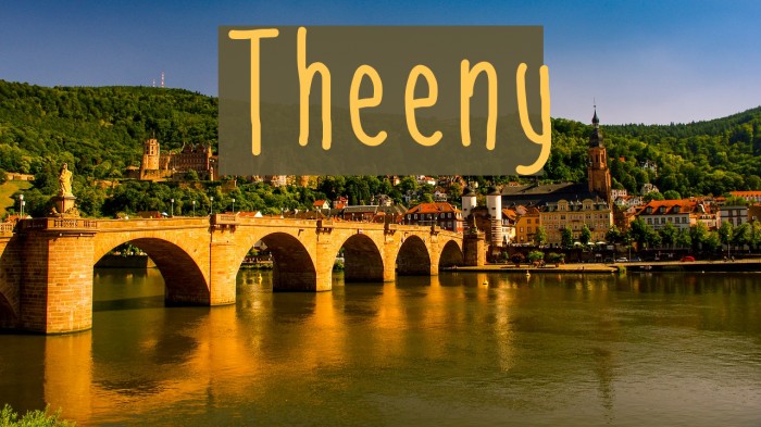 Theeny Font examples
