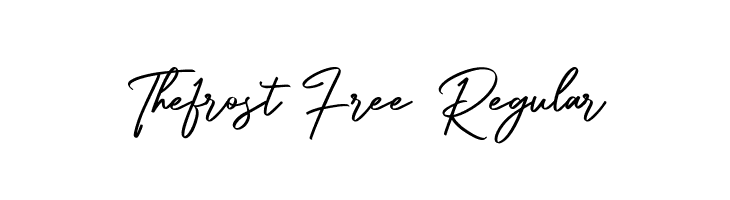 Thefrost Free Regular  baixar fontes gratis