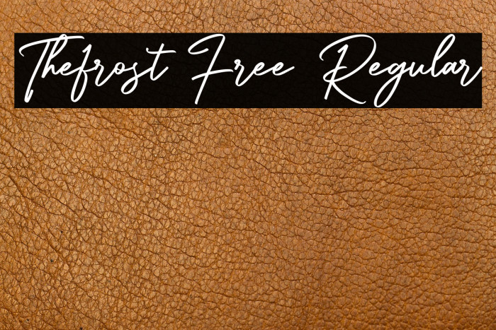 Thefrost Free Regular Example 3