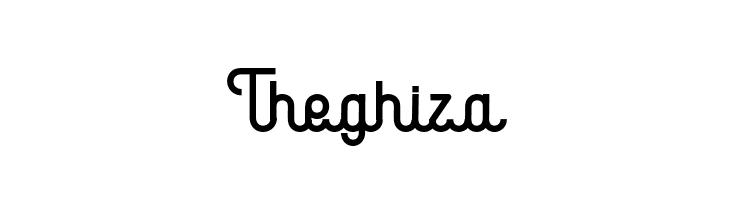 Theghiza  Frei Schriftart Herunterladen