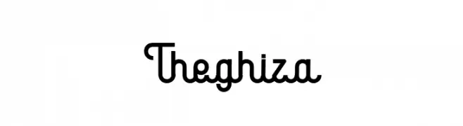 Theghiza  Frei Schriftart Herunterladen