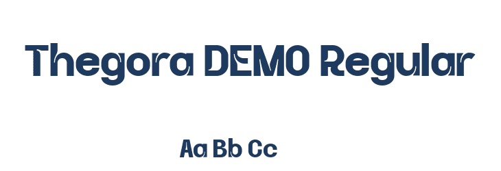 Thegora DEMO Regular Font Preview