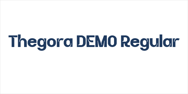 Thegora DEMO Regular Logo