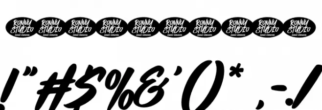 Thelawes DEMO Font OTHER CHARS