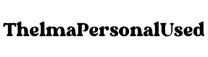 Thelma Personal Used  免费字体下载