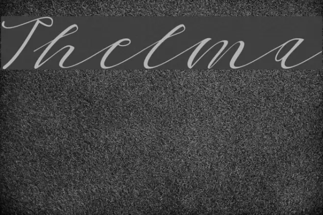 Thelma Font examples