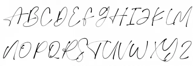 Theloved Font UPPERCASE