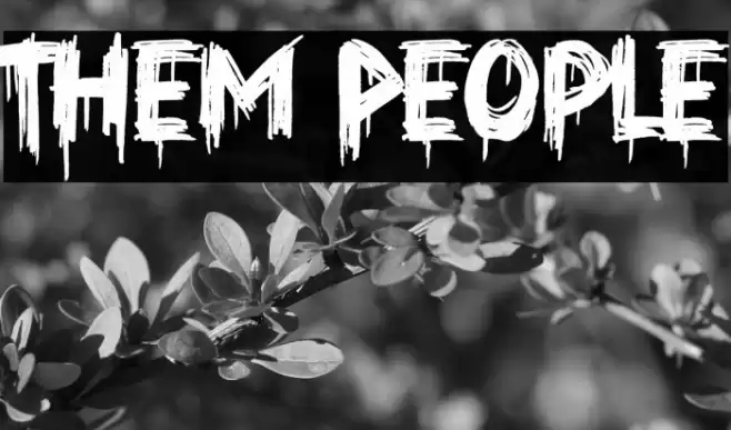 Them People Fonte examples
