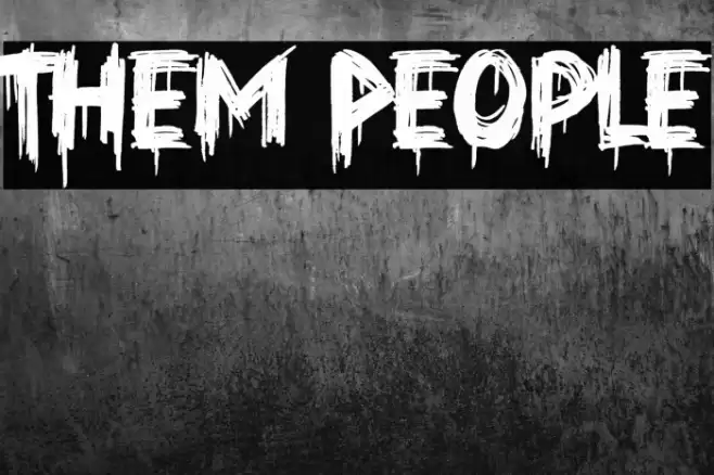 Them People Fonte examples
