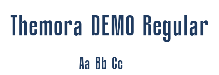 Themora DEMO Regular Font Preview