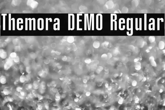 Themora DEMO Regular Font examples