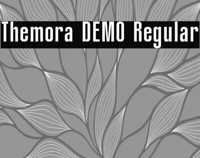 Themora DEMO Regular Font examples
