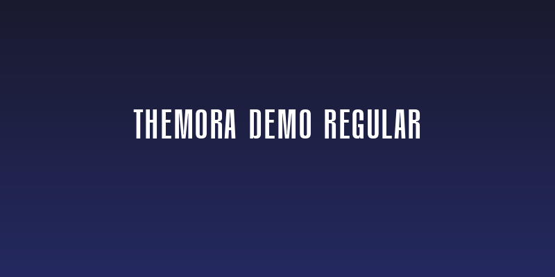 Themora DEMO Regular Social Header