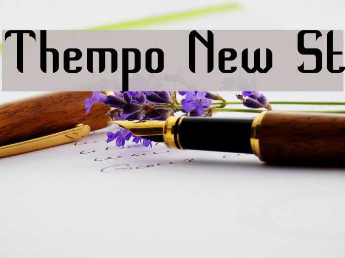Thempo New St Font examples