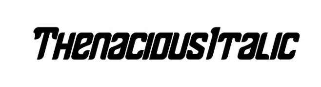 Thenacious Italic  font caratteri gratis