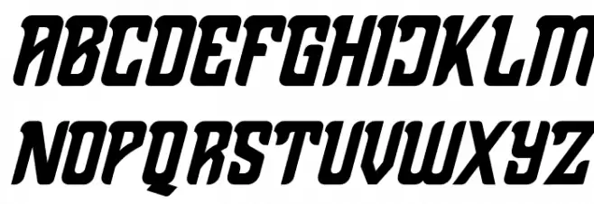 Thenacious Italic Polices MAJUSCULES