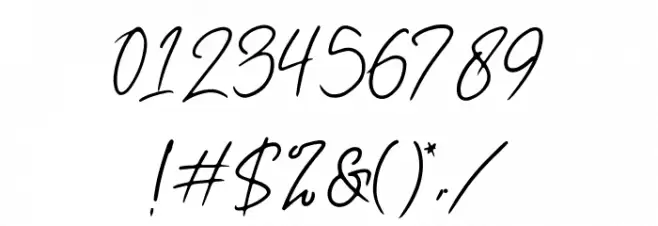 Thenaturalist Free Font Regular Font OTHER CHARS