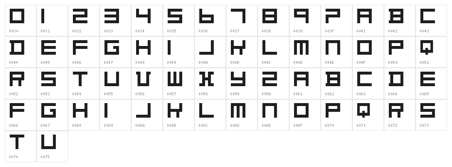 Theo Van Doesburg Character Map