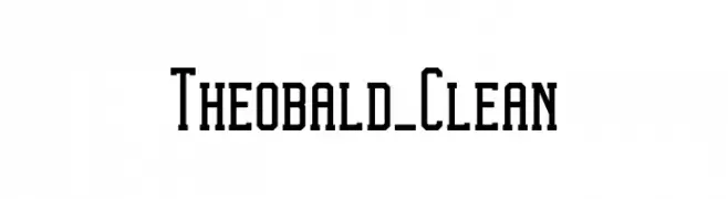 Theobald_Clean  Скачать бесплатные шрифты