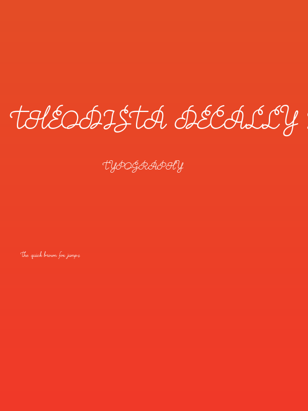 Theodista Decally Italic Poster