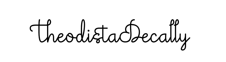 Theodista Decally Font