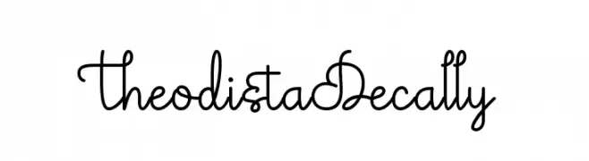 Theodista Decally  Frei Schriftart Herunterladen