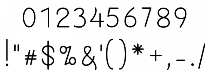 Theodista Decally Font OTHER CHARS