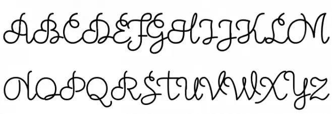 Theodista Decally Schriftart Groß