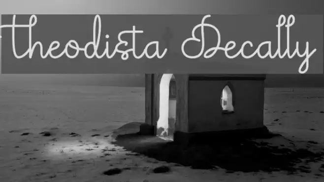 Theodista Decally Font examples