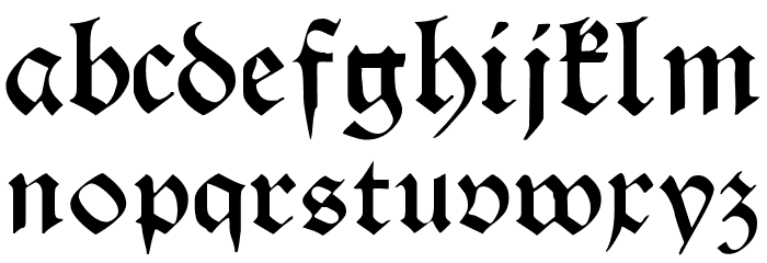 Theodoric Font LOWERCASE