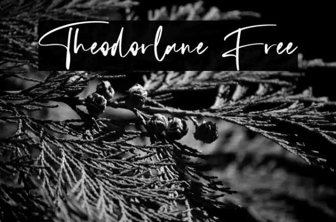 Theodorlane Free Font examples