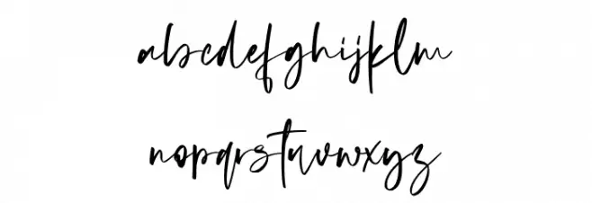Theodorlane Free Font LOWERCASE