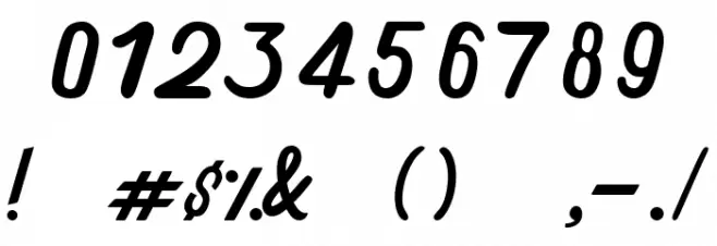 Theon Regular Font OTHER CHARS