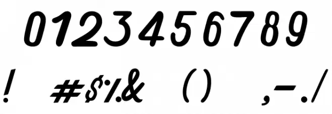 Theon Regular Font OTHER CHARS